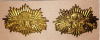 M66 - The Midland Regiment Matching Collar Badge Pair 